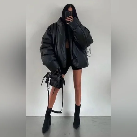 Yeezy X GAP YZY Kayne West Black Round Jacket